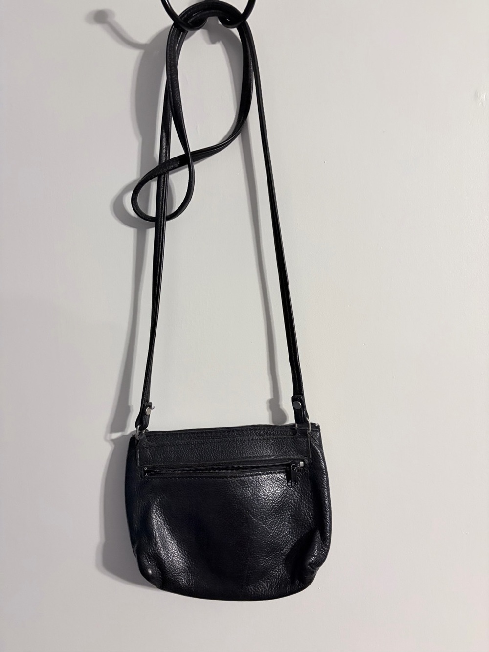 Harley-Davidson Black Leather Logo Crossbody Purse - Picture 2 of 9